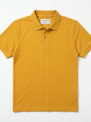 Polo / Collar T-shirts - Mustard (Men)